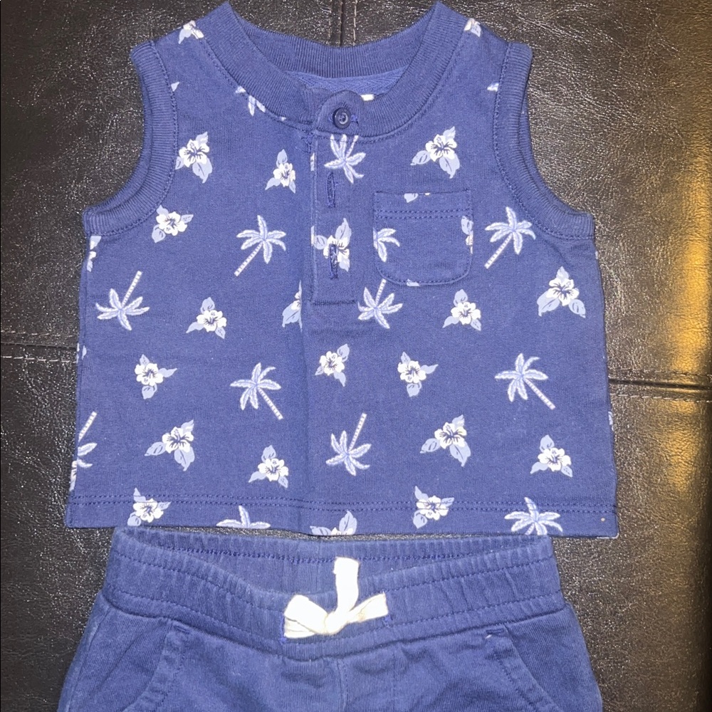 Janie and Jack Navy set